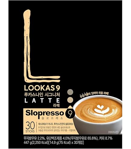 Amazon.com : French Cafe Namyang LOOKAS 9 Double Shot Latte (447g
